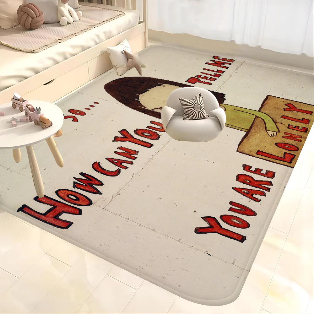 

Yoshitomo Nara Bathroom Mat INS Style Soft Bedroom Floor House Laundry Room Mat Anti-skid Welcome Doormat