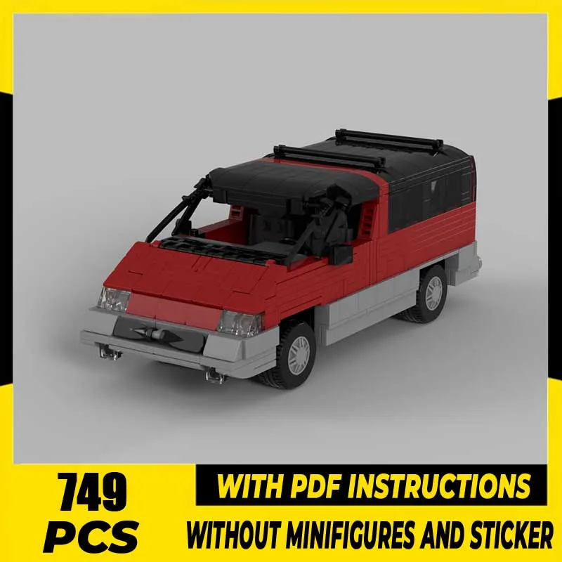 

Moc Building Bricks DHL The Dustbuster Minivan Model Technology Urban Vehicle Model Blocks Assembly Gift Toys DIY Holiday Set