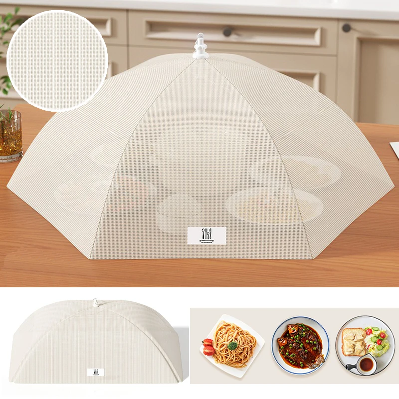 

Reusable Mesh Food Cover Fly Mosquito Proof Foldable Umbrella Design Dish Cover for Kitchen Picnic BBQ Cooking Tableware Supply