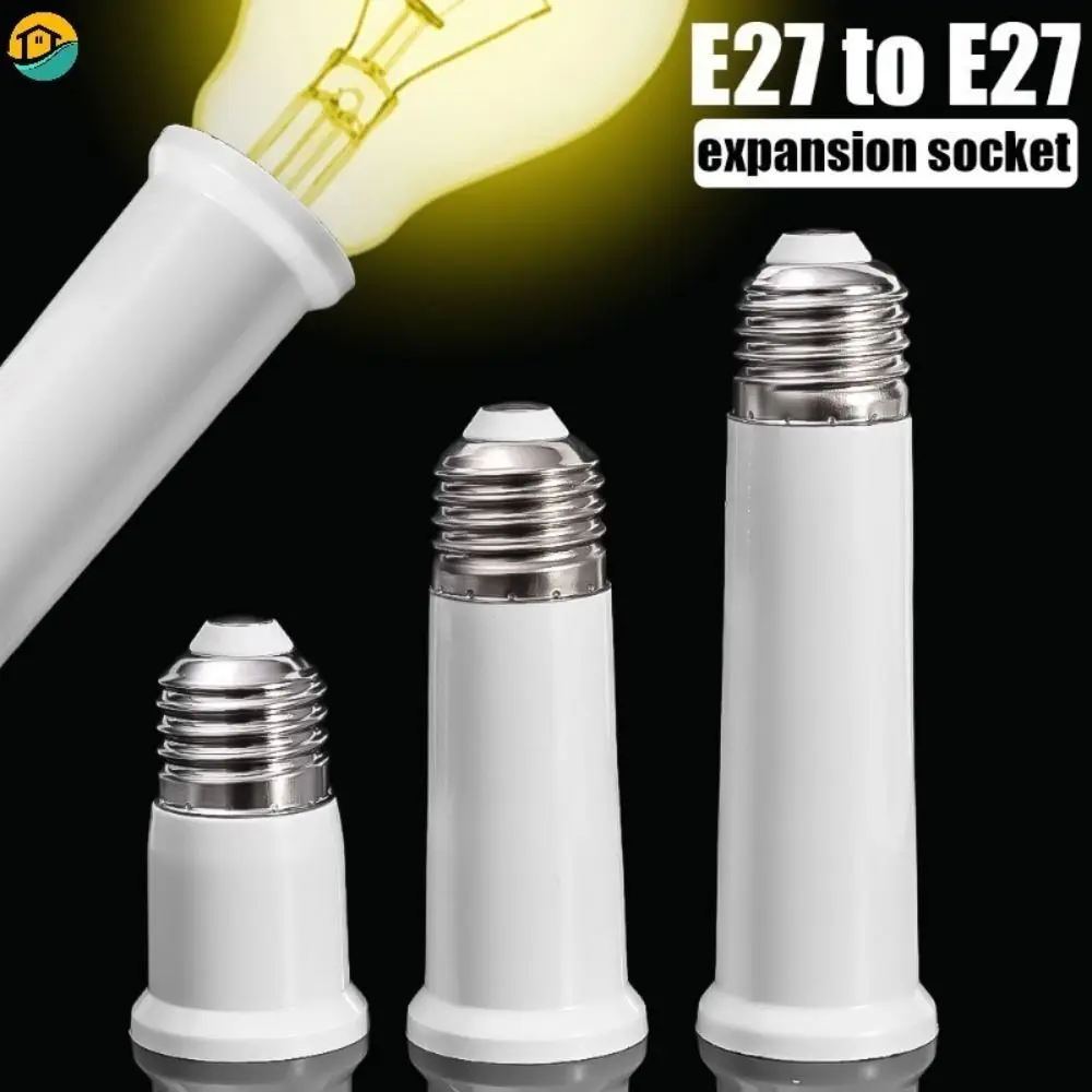 

Lighting Parts Plastic E27 To E27 Extender 65mm/95mm/120mm White Lamp Holder Base Converter Holder