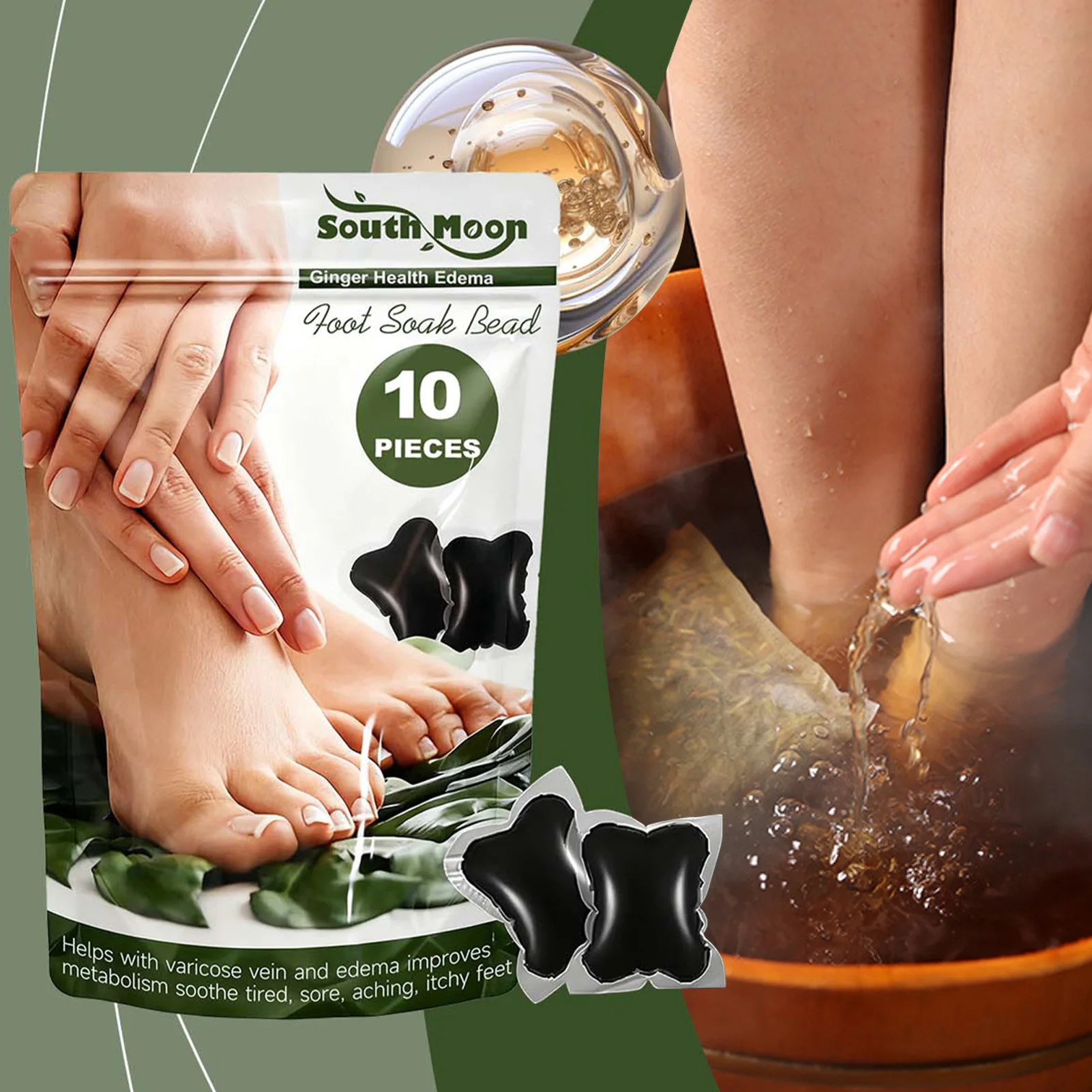 Cuidado de los pies Spa perlas de relajación para pies cansados alivio del estrés bolsa de baño de pies a base de hierbas suaviza revitaliza los pies mejor sueño