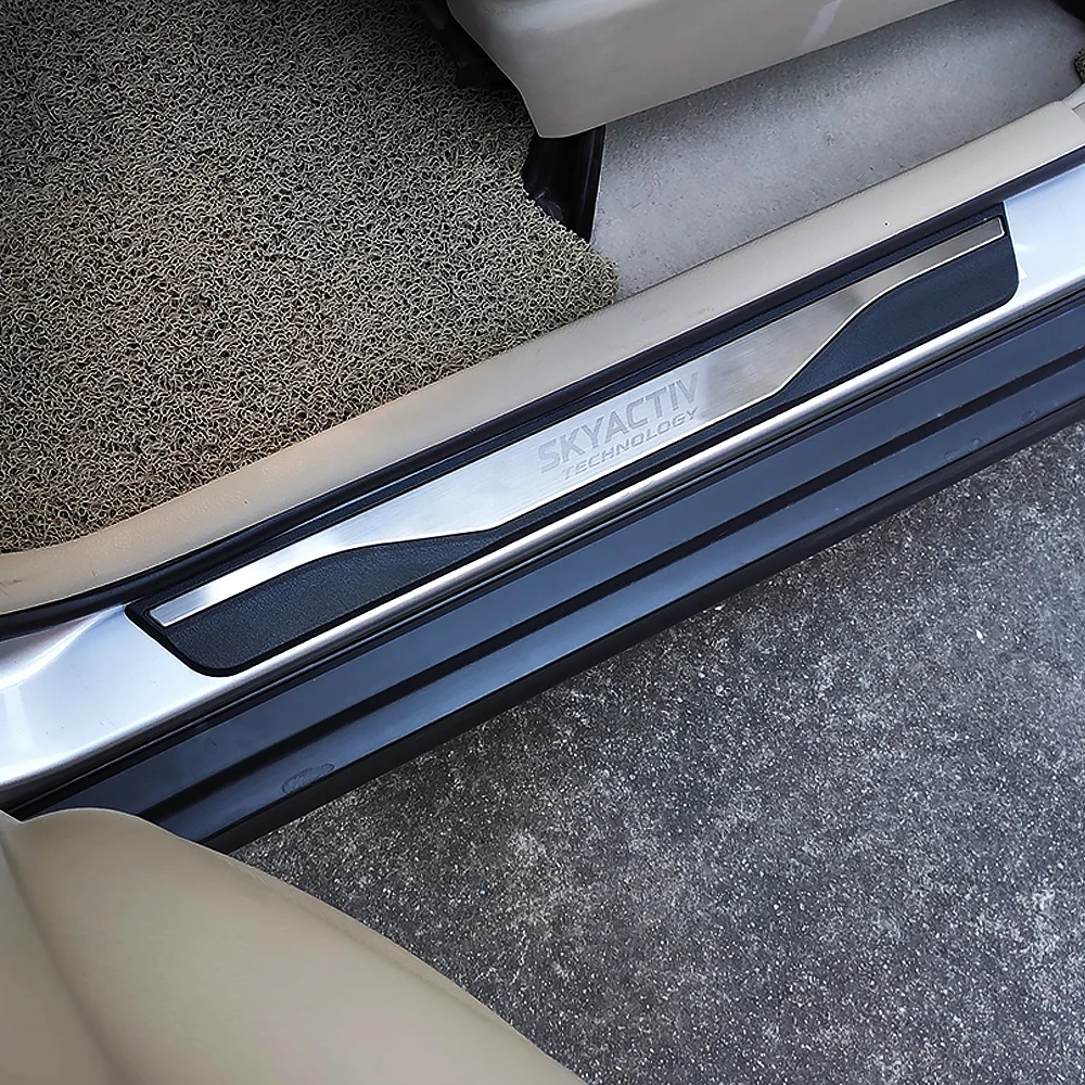 

Car Accessories For Mazda CX-5 CX5 2024 2023 2021 2020 Car Door Sill Protector Styling Stickers Auto Pedal Threshold Cover Trim