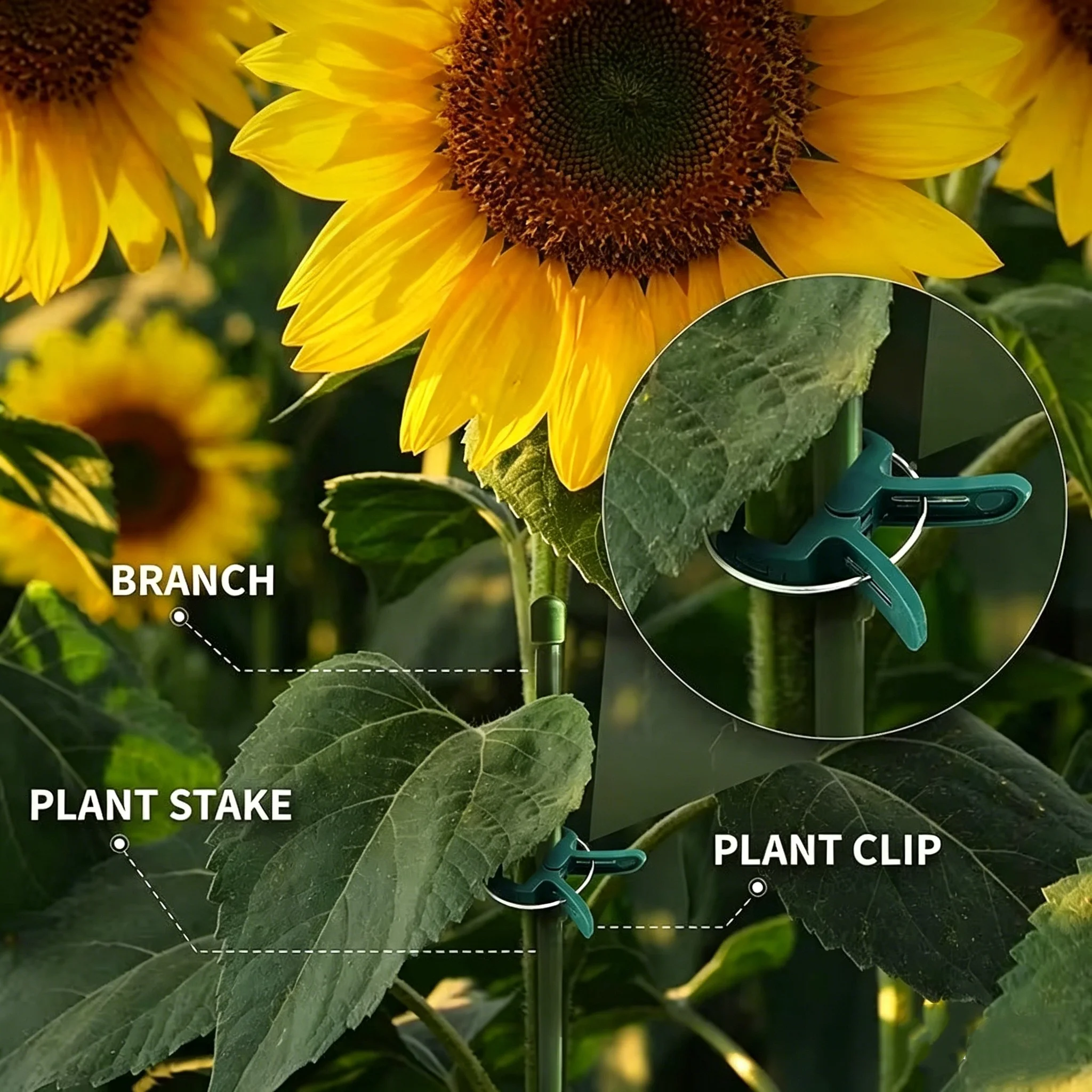 20Pcs Plant Fixed Clips Reusable Garden Greenhouse Bracket for Fixed Plants Vine Flower Seedling Stem Suppor t Garden Supplies