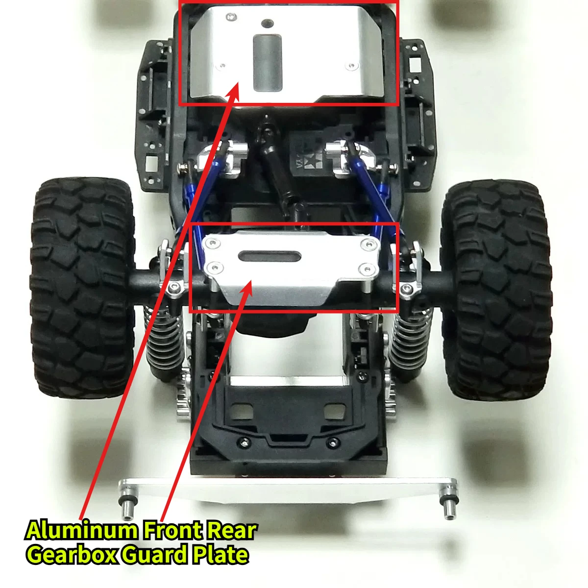 1/10 RC Crawler Aluminum Front Rear Gearbox Protection Plate Custom For Tamiya CC02L Offroad Upgrade Replacement Accessories
