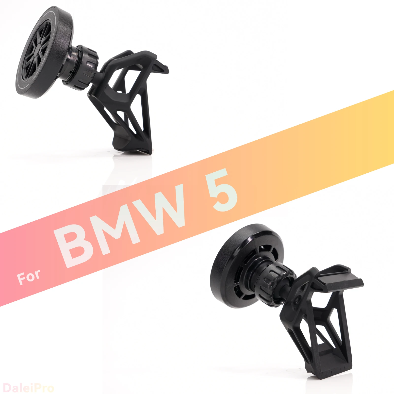 Für BMW 5er G60 2024 2025 2026 Handyhalterung mit Luftstrom-Kühlung 360° Autotelefonhalter ° Drehbare Telefonhalterung Zubehör für BMW i5 – Detail 3