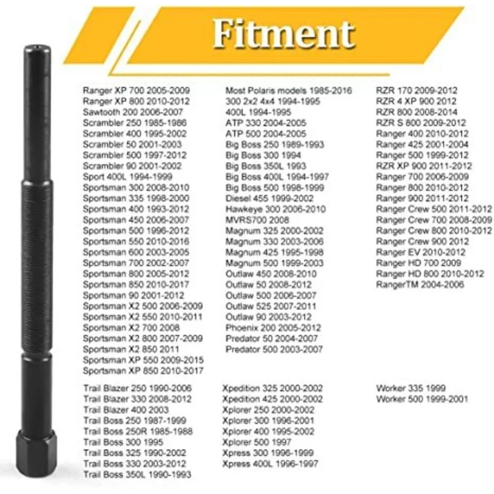 For Polaris RZR 900 S 1000 XP Turbo RZR 800 570 Belt Removal Tools Aluminum Primary Clutch Puller & Belt Changing Tool