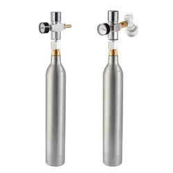 0.6L Soda Cylinder(Empty) with Portable Co2 Regulator,Homebrew Aluminum Co2 Cylinder Kit For Carbonated Beer,DIY Sparkling Water