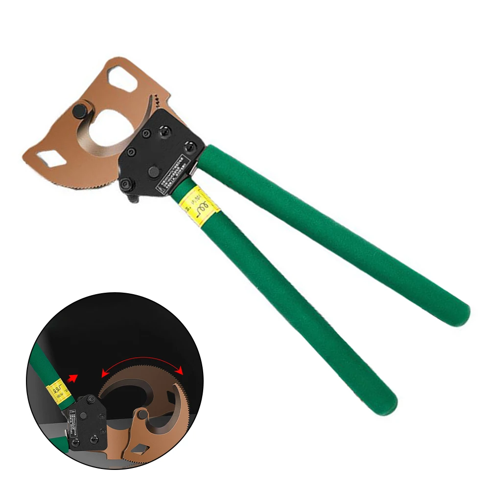 

1pc Ratchet Cable Cutter Powerful Ratchet Cable Cutter: Effortless Cutting With Telescopic Handle Workshop Equipment Hand Tools