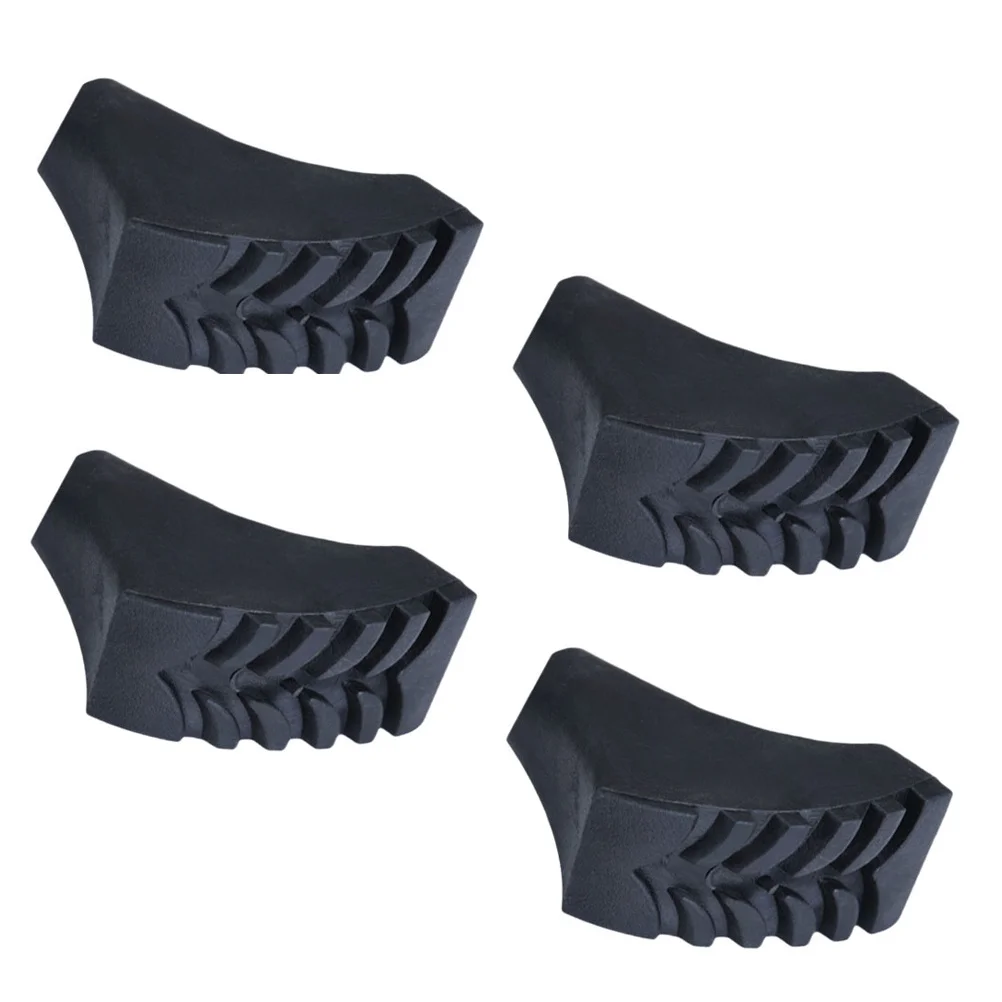 

4Pcs Hiking Pole Tips Rubber Cover Anti-Slip Protection for Trekking Cane Perfect Gift Choice Crutch Foot Cover