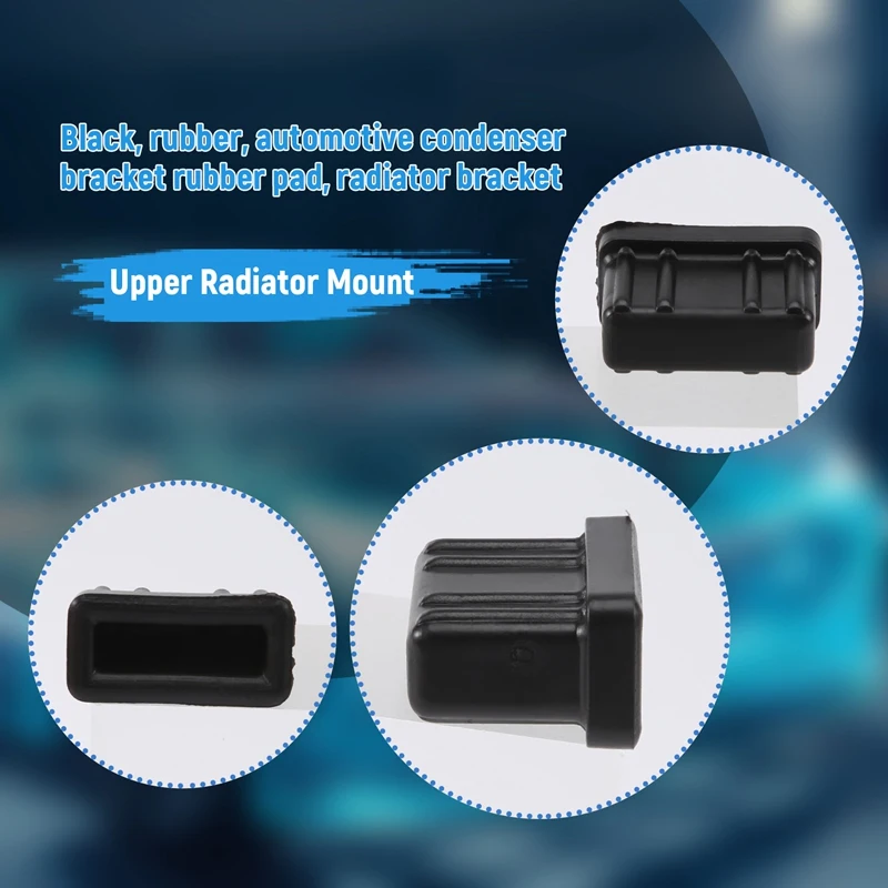 17111712911 Rubber Engine Upper Radiator Mounts For BMW E32 E38 E34 E39 735I 1988-1992 740I 1993-1994 750IL 1988-1994