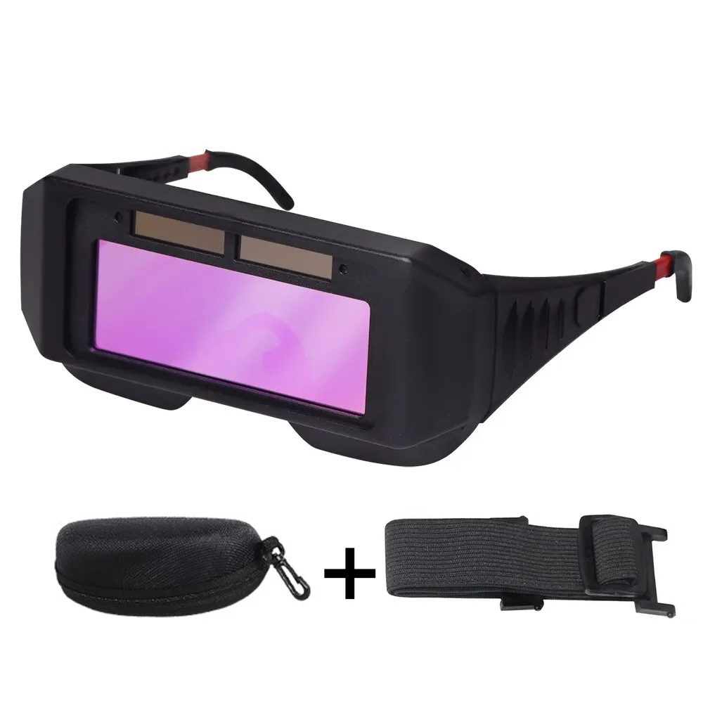 Solar Powered Welding Helmet Auto Darkening Welding Goggles LCD Welder Glasses for TIG MIG MMA Plasma Welder Glasses