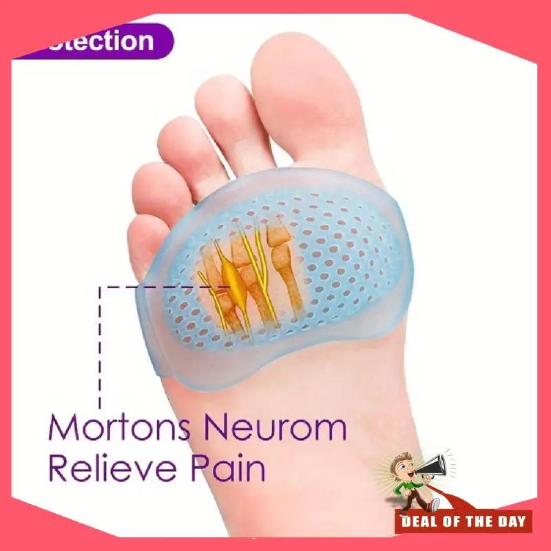 تسليم 24 ساعة من السيليكون للقدم لدعم القوس وتخفيف الآلام - وسادات مدببة - غسيل يدوي فقط، مناسب للجري 1