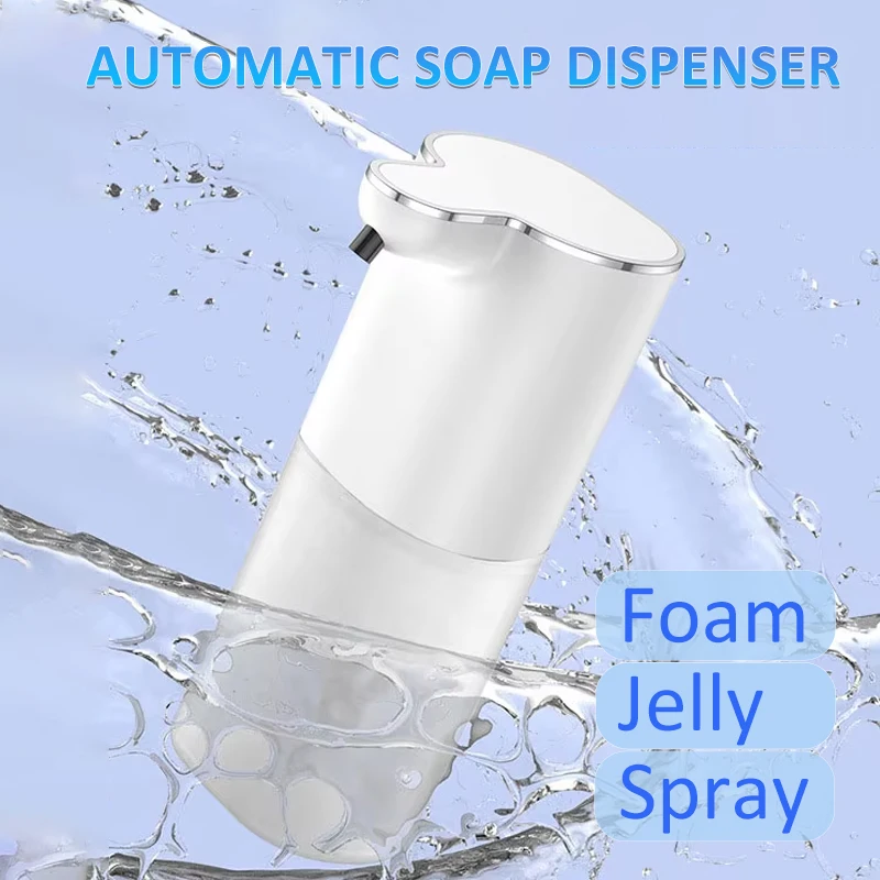 Fully Automatic Sensing Foam Soap Dispenser 400ml USB Rechargeable 4 Level Non-Touch Foam Soap Dispenser for Bathroom/Kitchen