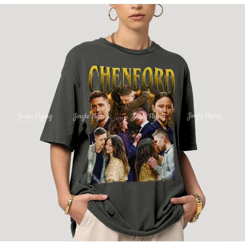 Comfort Colors Chenford Lucy Chen And Tim Bradford The Rookie Graphic Sweatshirt 90s T-Shirt Unisex Bootleg Vintage Shirt