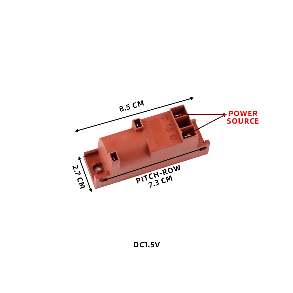 Zapłonnik Kuchenka gazowa DC 1,5 V Zapalnik impulsowy 2 zaciski / gniazda / otwory Domowe urządzenie zapłonowe Bezpieczne narzędzia kuchenne Świeca