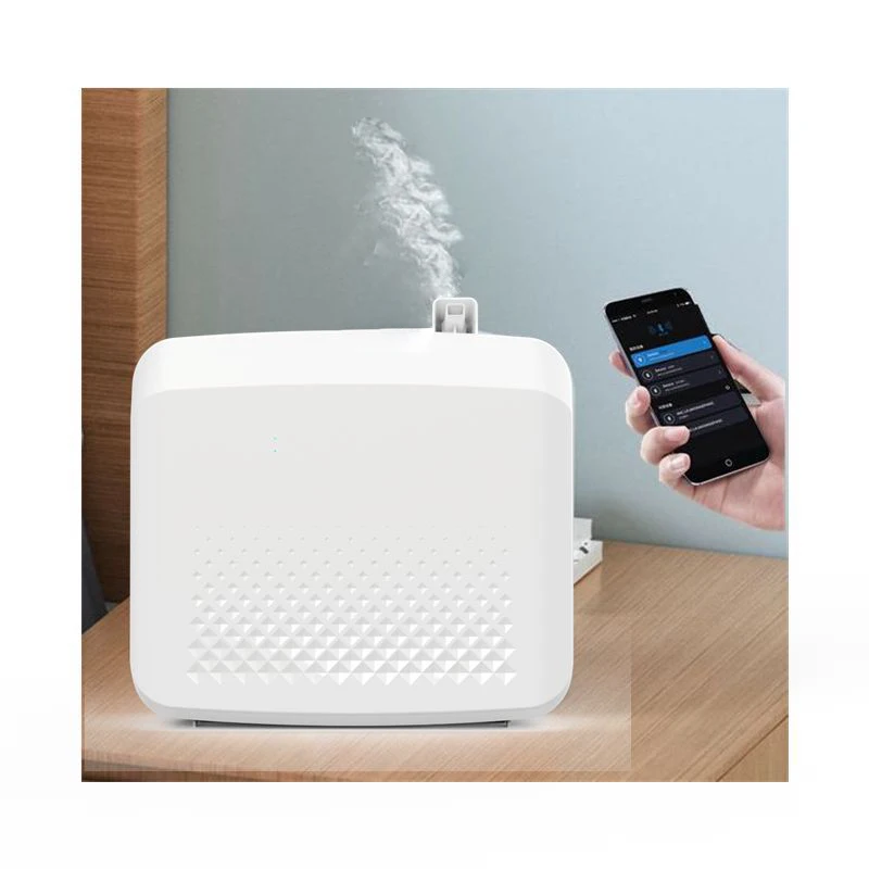 Wall Mount App-Controlled Commercial HVAC Essential Oil Fragrance Diffuser 800ml Capacity Timing Function For 3000 CBM Coverage