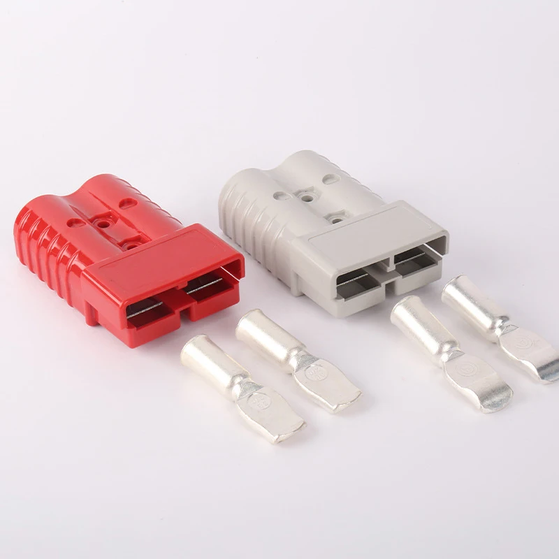 1PC 600V 50/120A Plug Sets Battery Power Quick Connector with Anti Dust Cap Cover Terminal for Trailer Boat Caravan Con