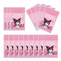 10/20/30/40pcs Kuromi Handbag Party Candy Gift Saniro Bag Packing Bag Loot Bag Children's Birthday Baby Show Party Supplies