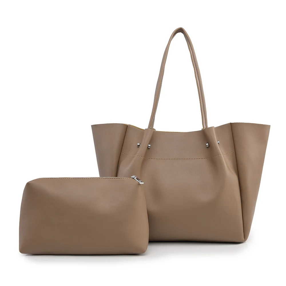 Large Hand Shoulder Bag for Women High Quality New in Vintage Ladies Tote Bags Pu Leather Korean Luxury Designer Female Handbags