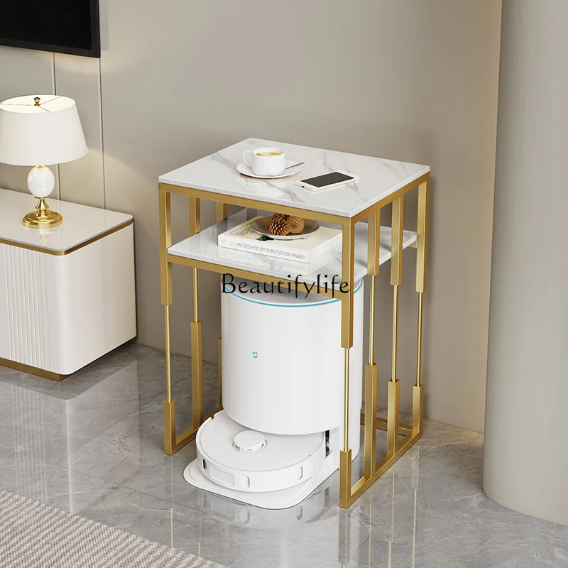 

04A few shelves on the side of the rock slab, storage cabinets, lockers above the base station, tall tables, movable corner