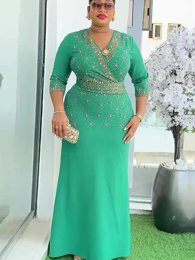 

Африканские платья для женщин Vetement Femme Dashiki Abaya Maxi Dress Африканская одежда Dashiki Ankara Платья 2023 Лето Осень Новинка