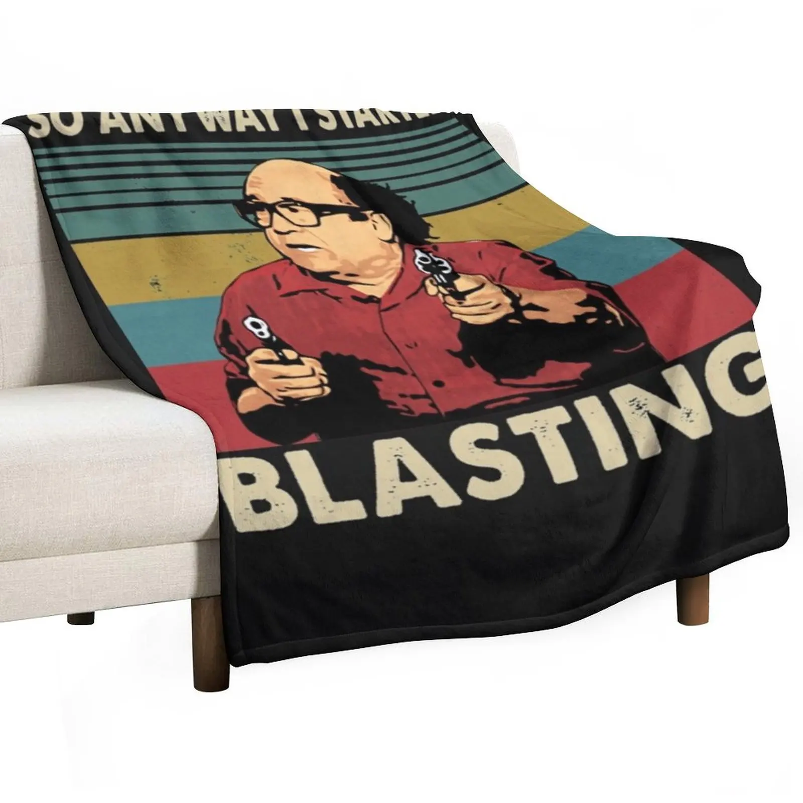 

So Anyway I Started Blasting Essential Throw Blanket Soft Warm Blanket Gift for Men Women Adults