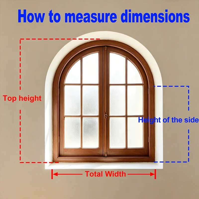 DTGJ Arched Window Mosquito Net Custom Size Curved Window Screen Magnetic Round Fly Insect Mesh Black White Invisible fiberglass