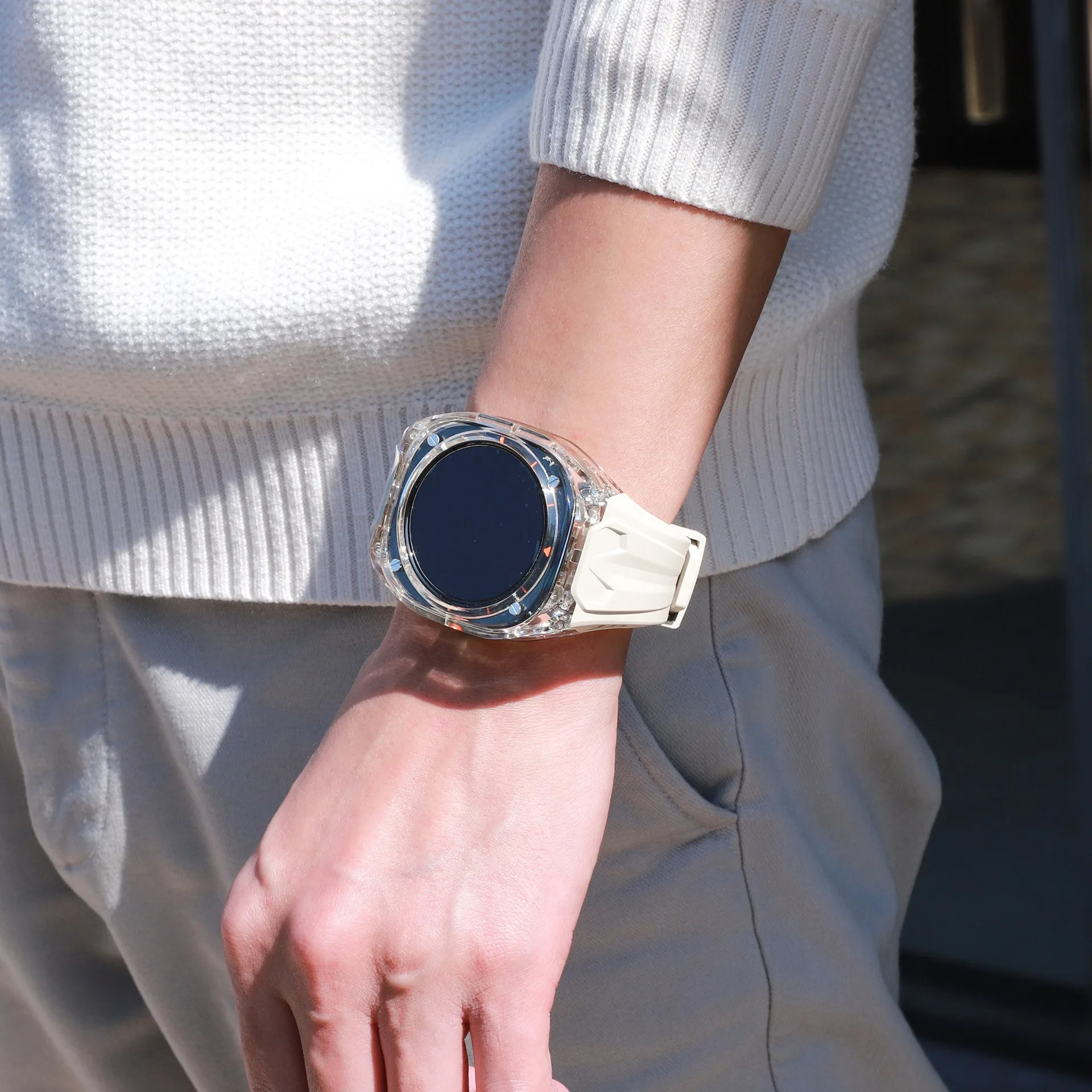 Комплект модификации, ремешок для Samsung Galaxy Watch Ultra 2025 47 мм, чехол из ТПУ + браслет для Galaxy Watch Ultra, встроенный ремешок 47 мм