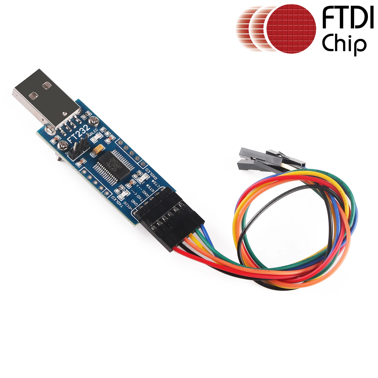 

USB to TTL Serial Converter 3.3V 5V FTDI Board Mudel Cable 6 Pins 6P Uart Aadpter