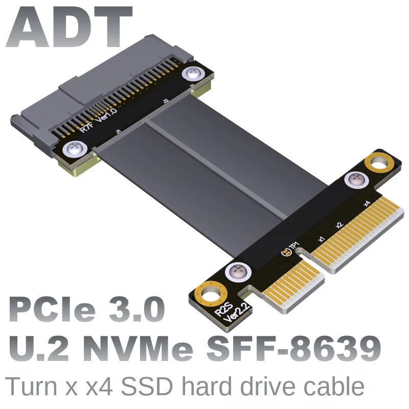 

U.2 Switch from U2 to Pcie Extension Cable on the PCI-E 3.0x4 SFF-8639 converter card