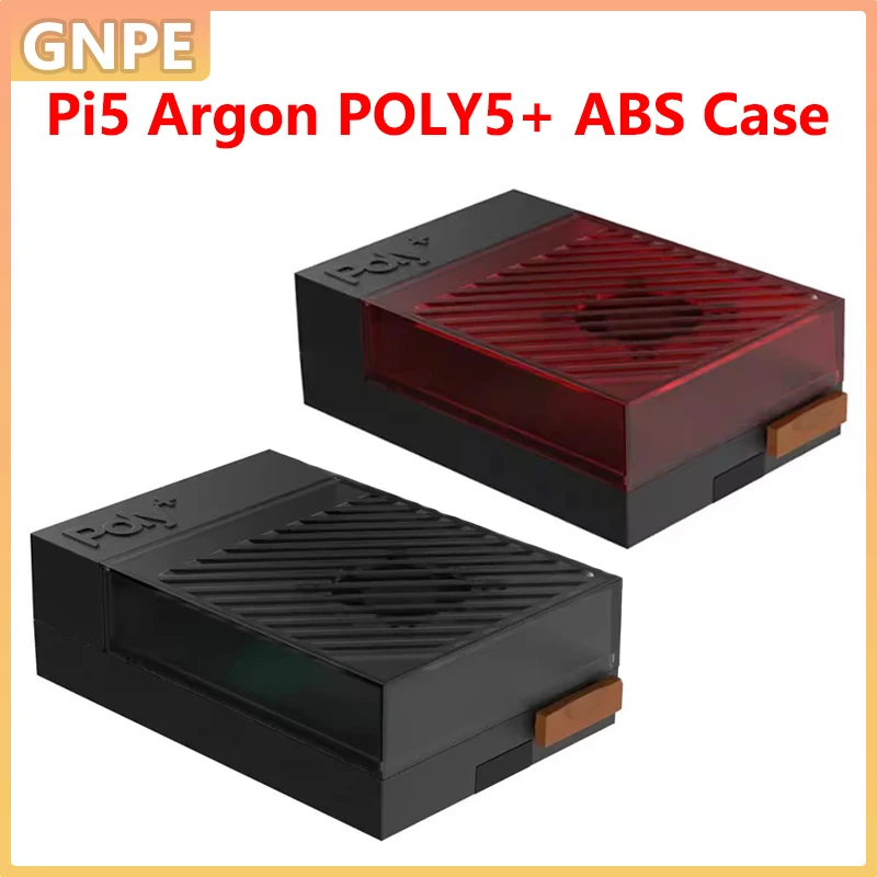 Argon Poly5+ ABS Case with PWM Fan Active Cooler for Raspberry Pi 5 Protective Shell