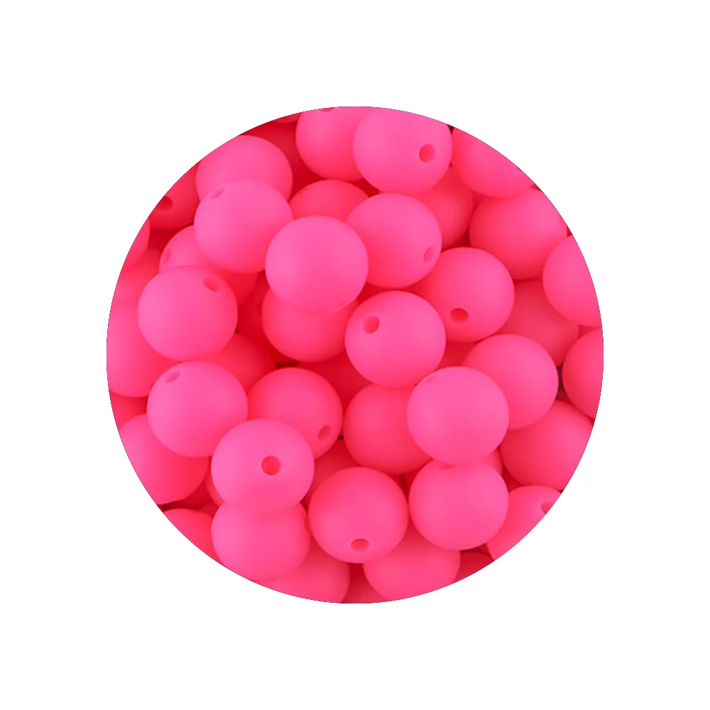 50 stks/partij 12/15mm Nieuwe Kleur Siliconen Kralen Kralen Voor Sieraden Maken DIY Ketting Armband Sieraden Accessoires