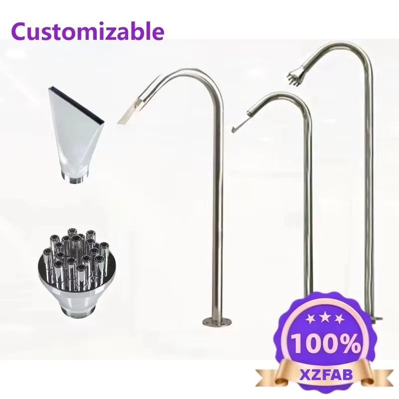 Factory Direct 2026 New Trend Pool SPA Massage Shower Stainless Steel 304 Shower Pole+Nozzle Fountain Waterfall Spillway Swimmin