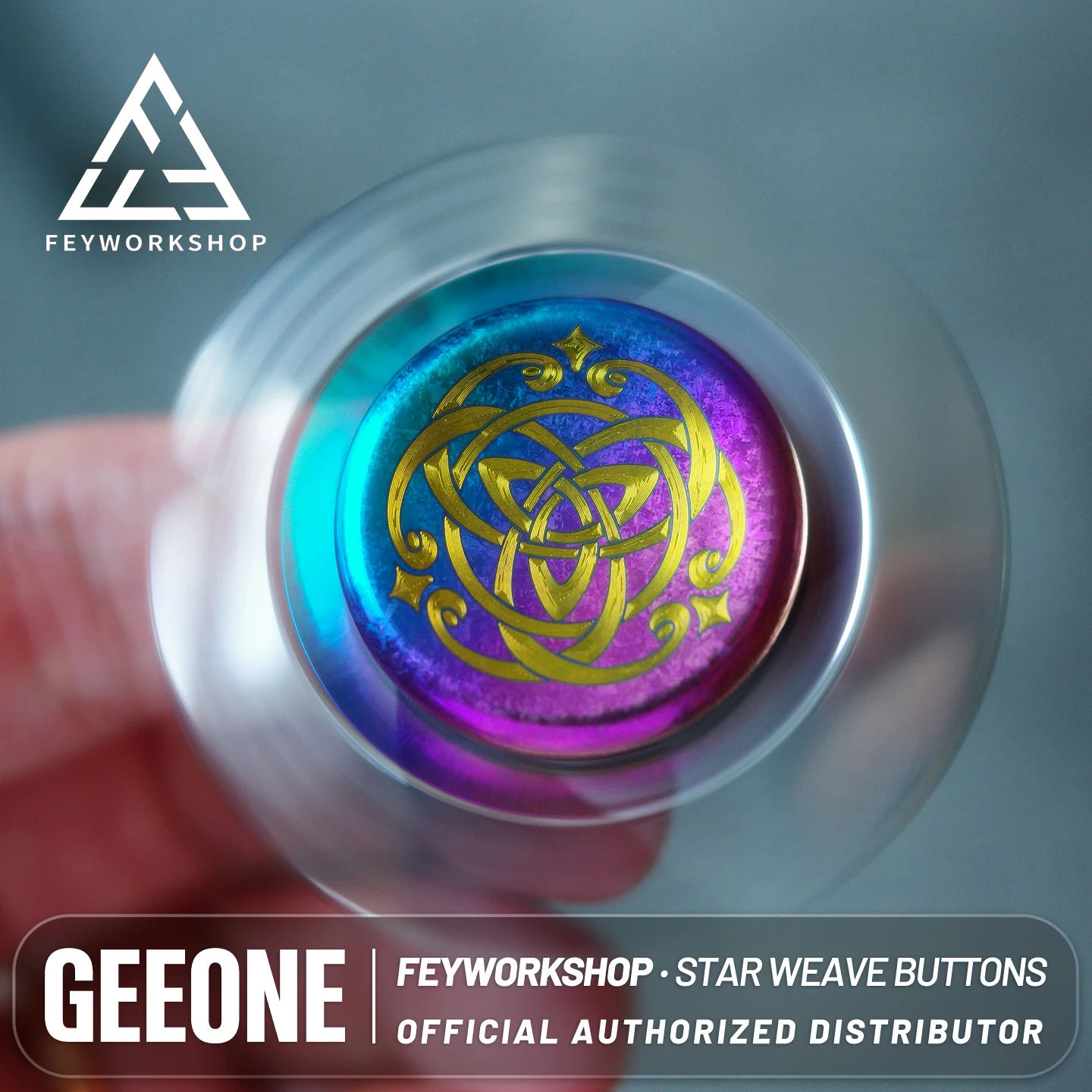 FEYWORKSHOP STAR WEAVE spinner buttons EDC toys for adults antistress