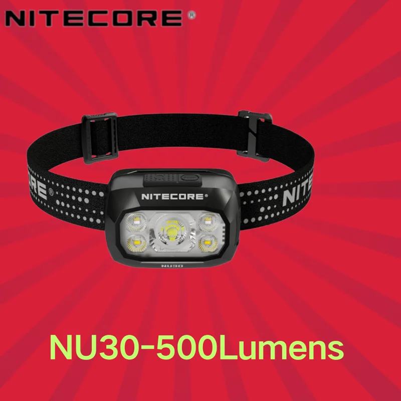 

Nitecore NU30 500Lumens Max Throw of 130Metres Bulit-in 1500mAH Battery Rechargeable Lightweight