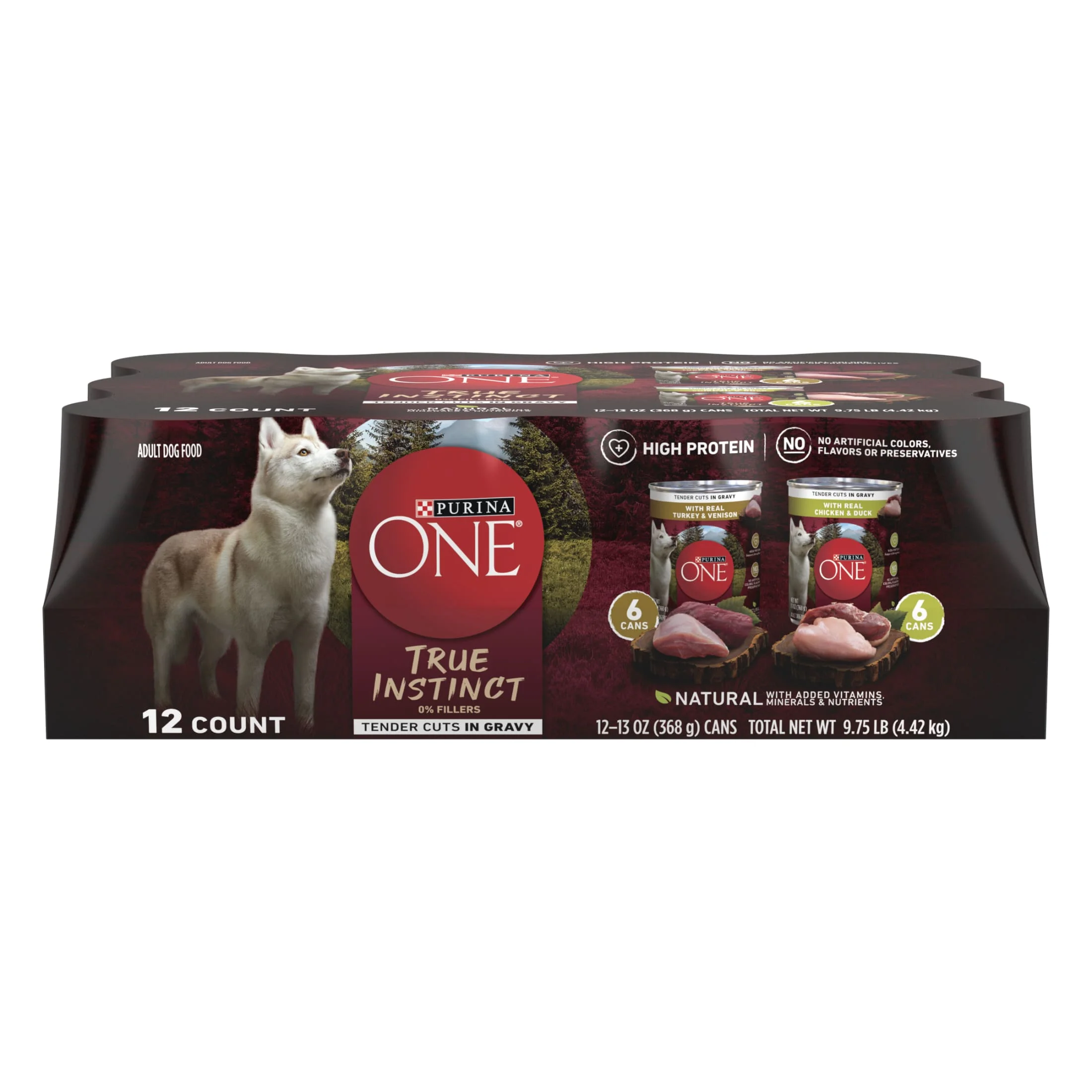 Smart Blend Wet Dog Food High Protein Soft Gravy Variety Pack 13 oz Cans
