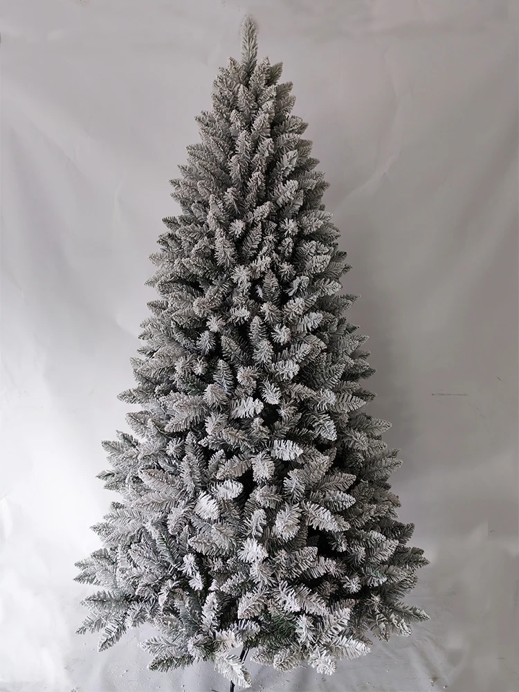 

Artificial Christmas Tree PVC Encryption Tip Flocked Christmas Tree 120CM-240CM New Year Christmas Atmosphere Decoration