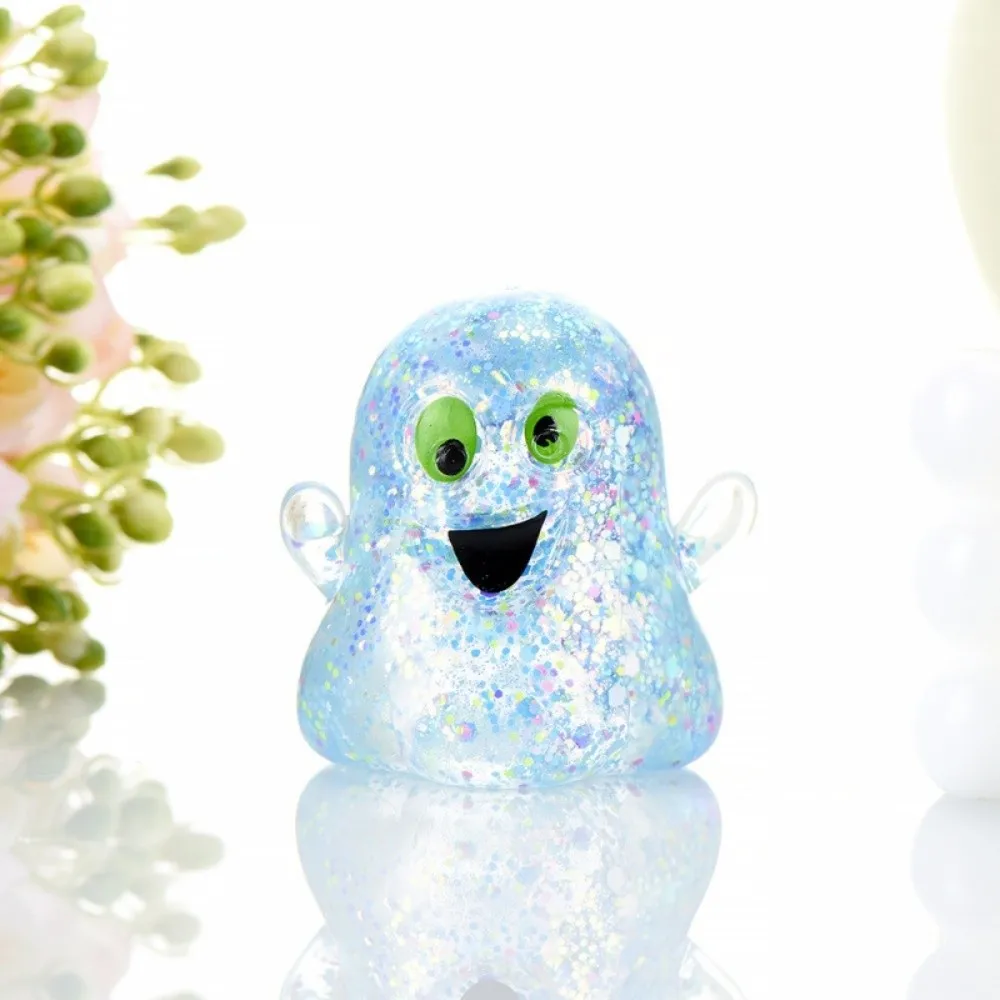 Kawaii Slow Rebound Ghost Squeeze Soft Anti-stress Mochi Squish Foam Cartoon Fidget Squeeze Home Use
