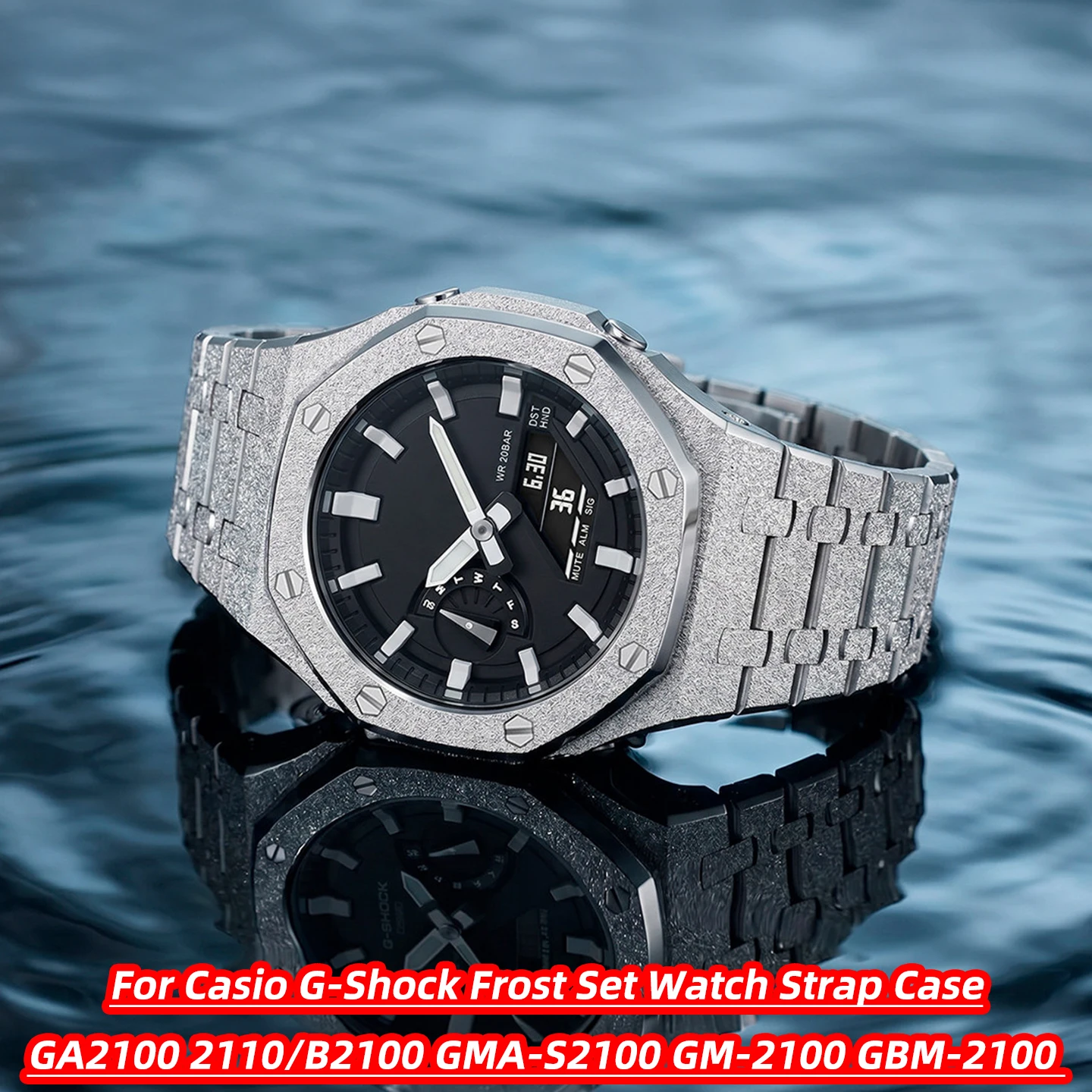 

Frost Mod Kit for Casio G-Shock GA2100/2110/GA-B2100 GMA-S2100 GM-2100 GBM-2100 – Watch Strap & Case Set, Men Women Accessories