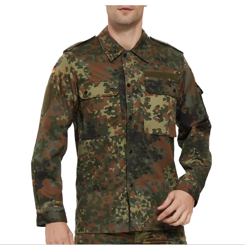

German style spotted combat suit men's tactical army fan jacket field training outfit