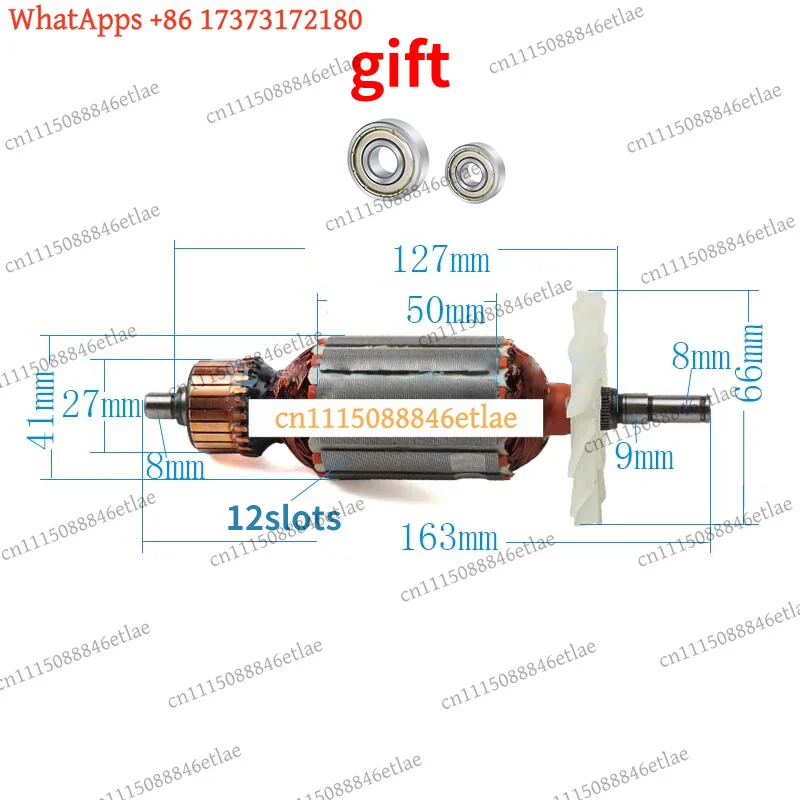 AC220‑240V Armature Rotor Stator Coil Parts for Makita 4100NH Marble Cutter Machine Replacement Repair Parts