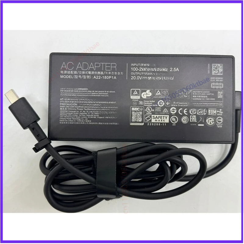 

Used Genuine For ASUS 20V 9A 180W AC Adapter Power Supply A22-180P1A