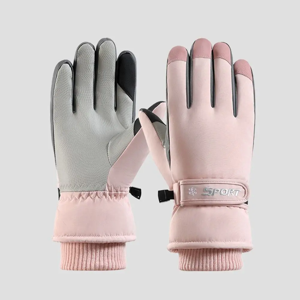

Outdoor Sports Ultralight Winter Ski Gloves Anti-Slip Waterproof Snowboard Mittens Thicken Full Finger Driving Gloves Men/Women
