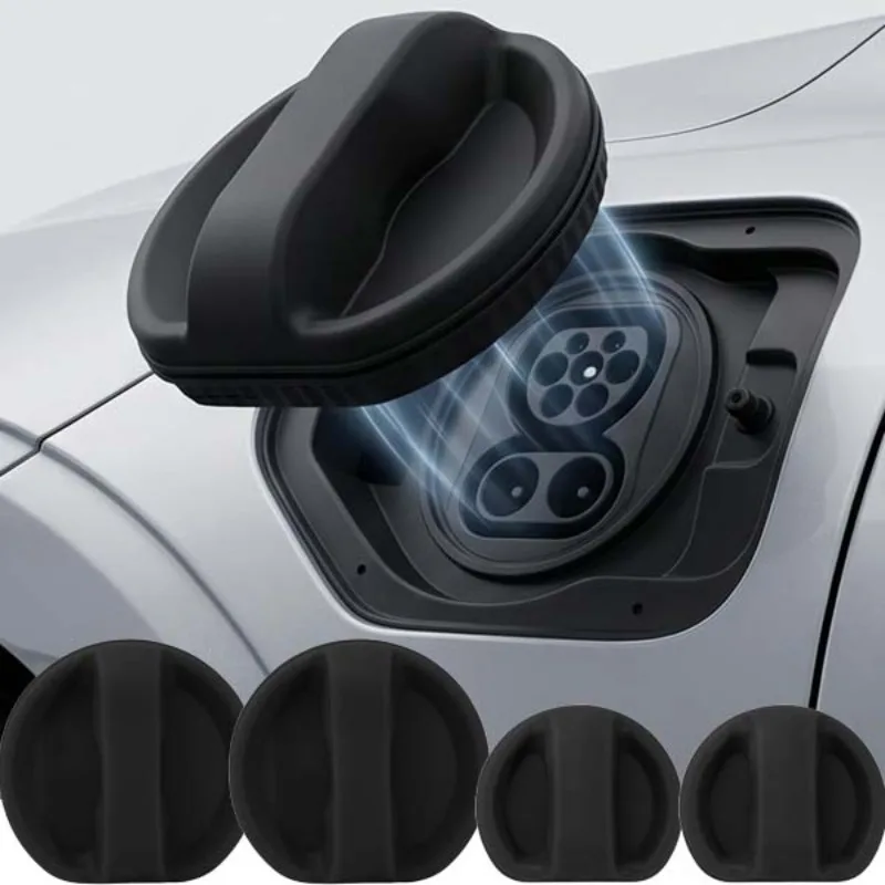 

Flexible Silicone Magnetic EV Charging Port Cover Weatherproof Dust Cap for Electric Vehicle New Energy Auto Accessories