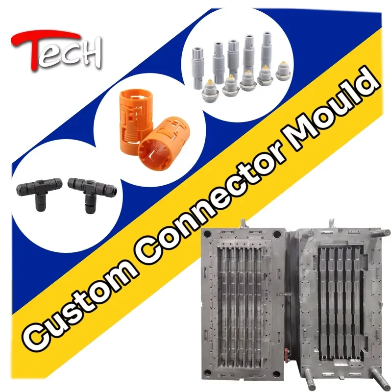 Custom M10 12 16 20 Connector Adaptor Mold Nylon PEEK Plastic Waterproof Electrical Cable Terminal Aerospace