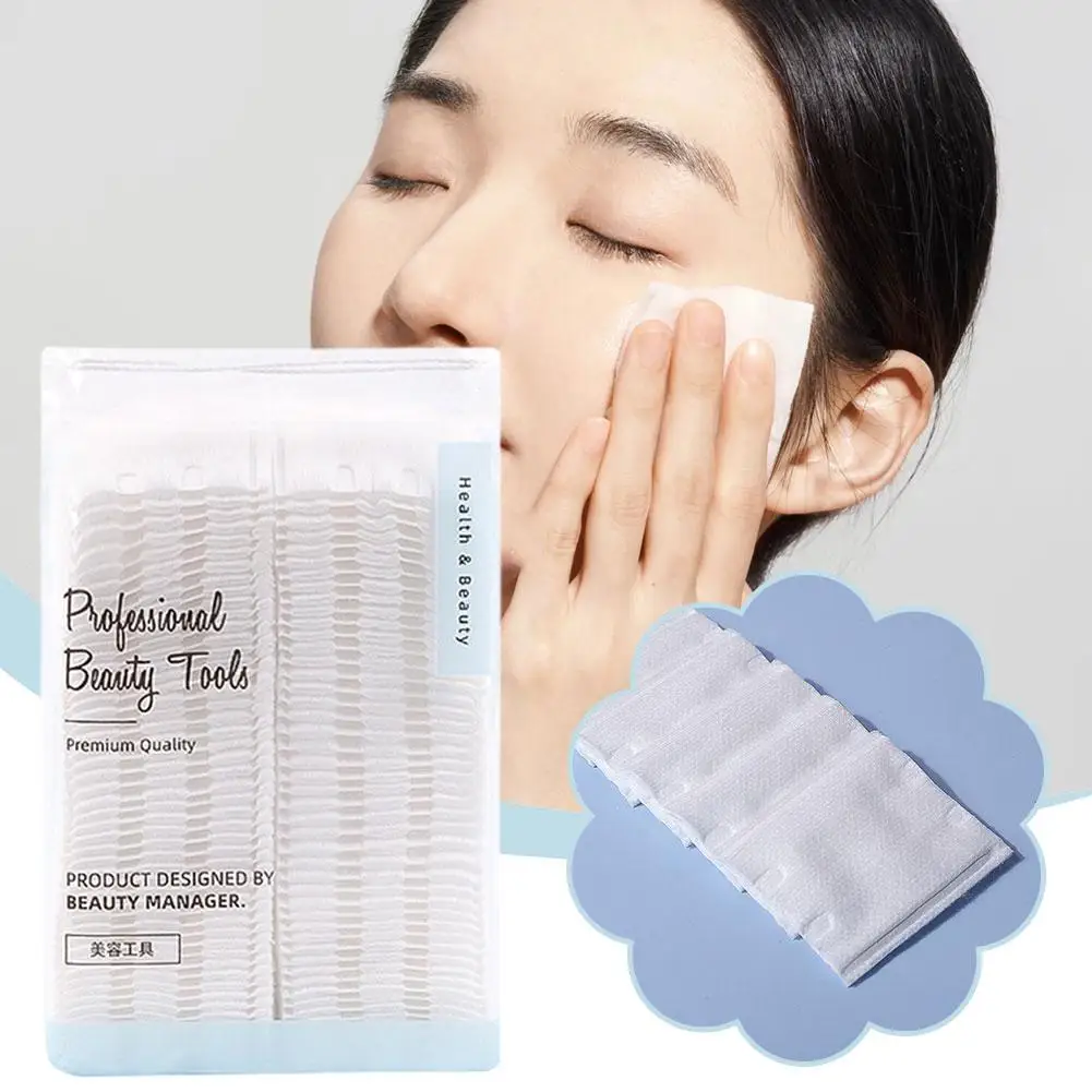 Almohadillas desechables de doble cara para maquillaje, almohadillas de algodón para limpieza y aplicación en húmedo de bolsas faciales, G1X0