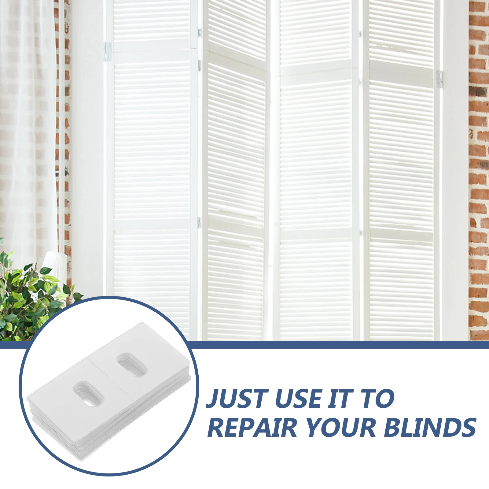 30 قطعة علامات التبويب إصلاح عمودي أعمى واضح ريشة المدخرات استبدال الشرائح المثبتات ل الستائر الرأسية إصلاح الملحقات العمياء #2