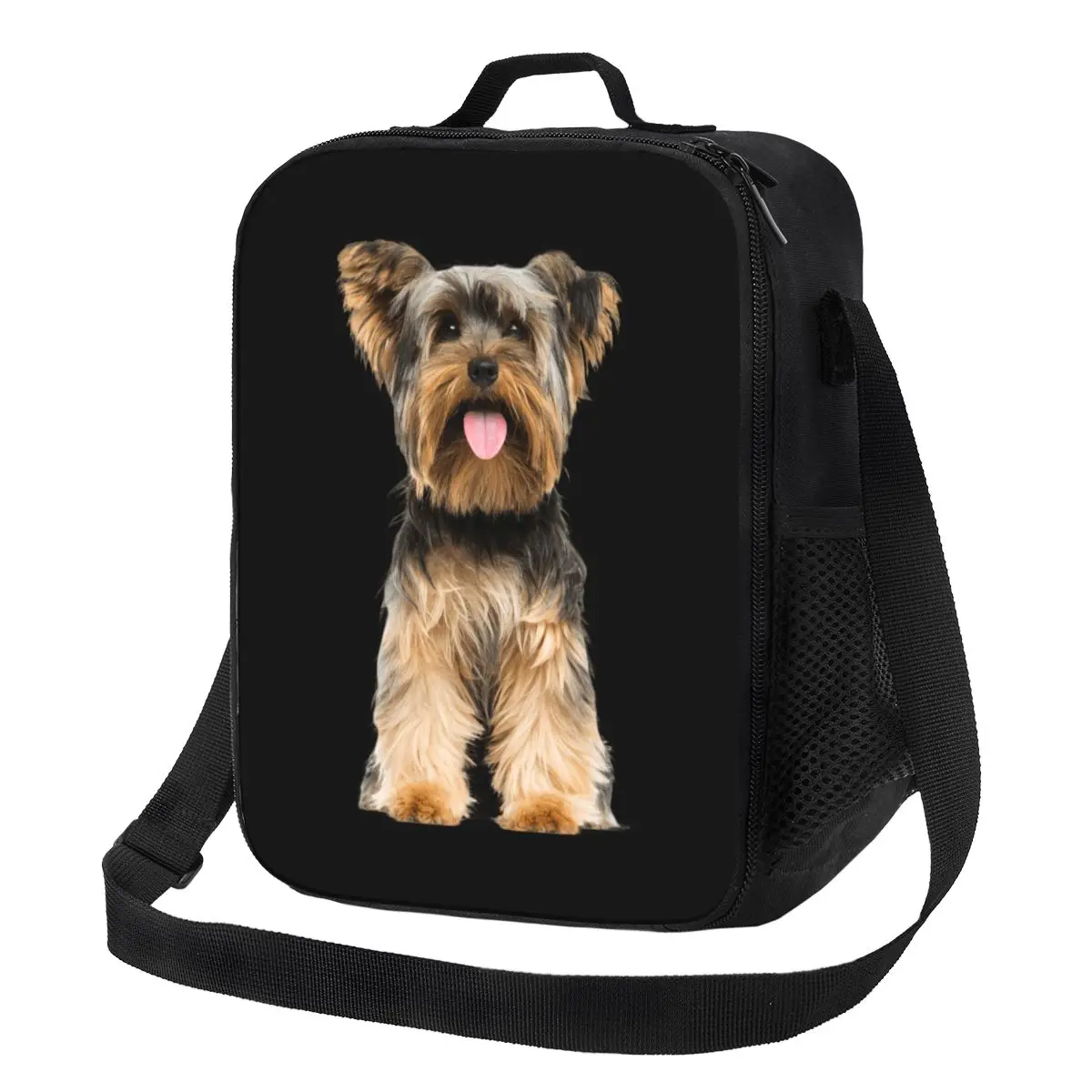 Custom Yorkshire Terrier Lunch Bag Men Women Warm Cooler Insulated Lunch Box for Adult Office