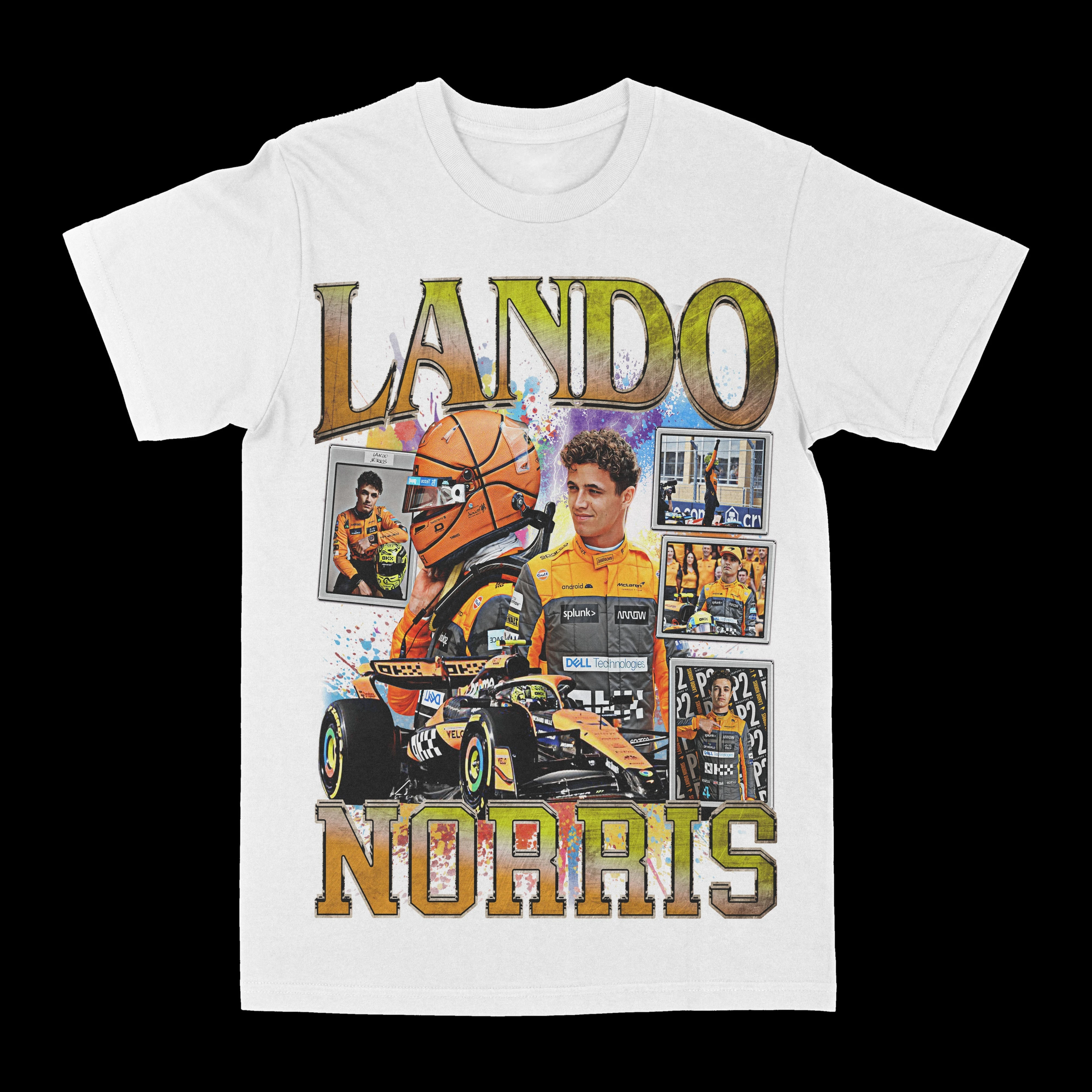 Classic Lando Norris Victory Racing Car T-Shirt Cotton Graphic Tee Men Women Summer Streetwear