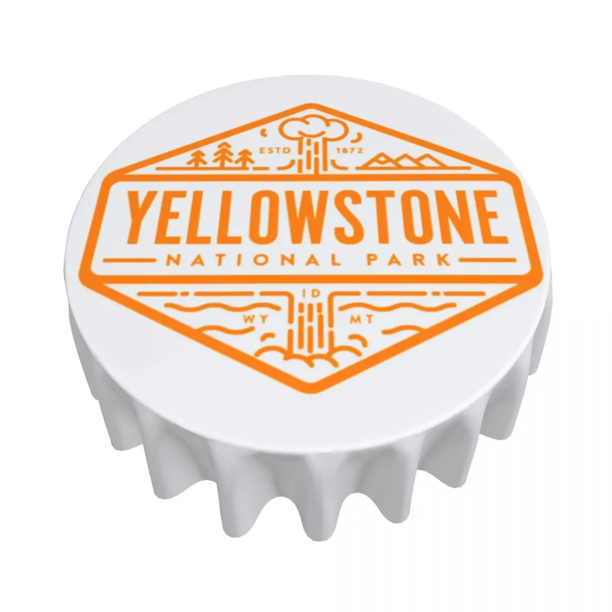 Yellowstone Quick Dry Dutton Ranch wasserdichte runde Tischdecke, ölbeständige Tischdecke für Küchenveranstaltungen, Esstischabdeckung